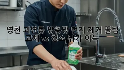 🏡 영천 괴연동 방충망 먼지 제거 꿀팁! ✨ 교체 vs 청소, 뭐가 이득? 🤔